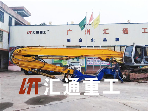 挖掘機打樁臂、打樁臂、打樁錘、挖掘機打樁臂廠家