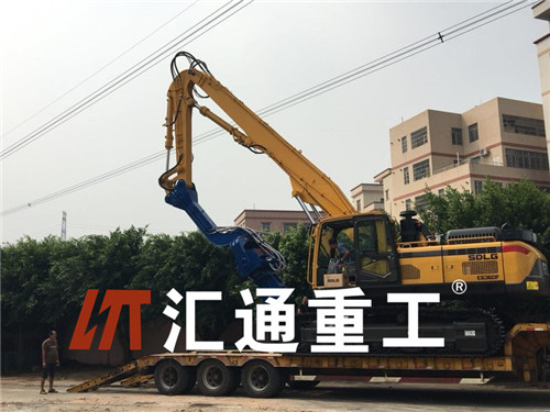 挖掘機打樁臂、打樁臂、打樁錘、挖掘機打樁臂廠家